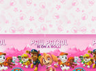 Paw Patrol - Pink Plastic Tablecover - SKU:571665 - UPC:013051674700 - Party Expo