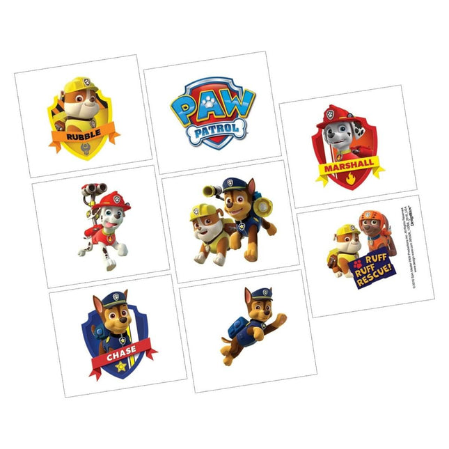 Paw Patrol - Tattoos - SKU:395506 - UPC:013051538057 - Party Expo