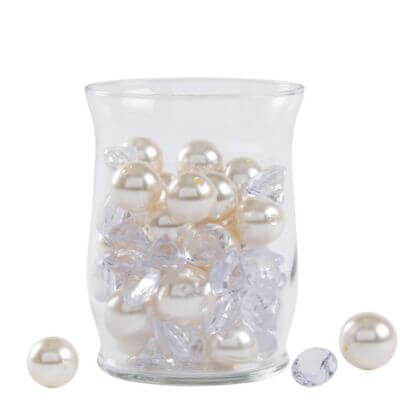 Pearl & Diamond Table Scatter - SKU:370288 - UPC:013051606091 - Party Expo