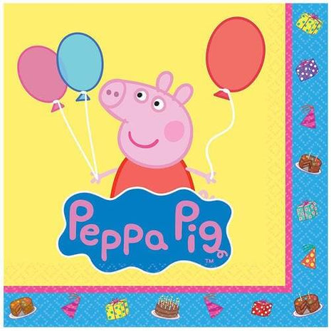 Peppa Pig Beverage Napkins - SKU:501499 - UPC:013051565404 - Party Expo