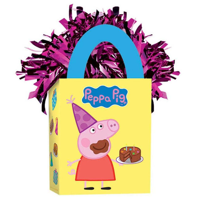 Peppa Pig Mini Tote Balloon Weight - SKU:110274 - UPC:013051295011 - Party Expo