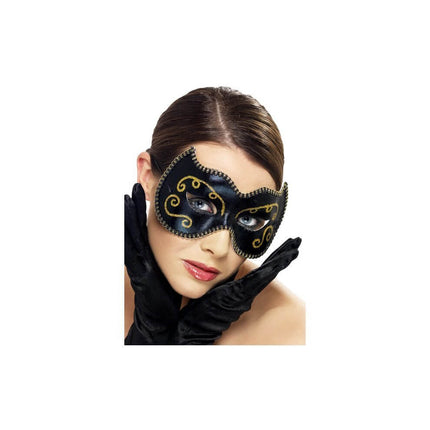 Persian Eyemask, Black - SKU:34913 - UPC:5020570349137 - Party Expo