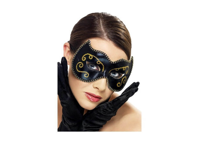 Persian Eyemask, Black - SKU:34913 - UPC:5020570349137 - Party Expo