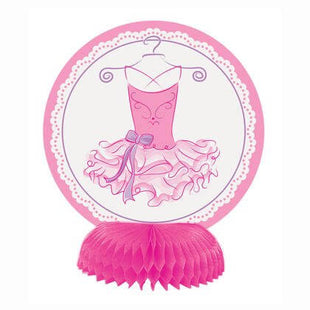 Pink Ballerina Mini Paper Honeycomb-6" - SKU:49489 - UPC:011179494897 - Party Expo
