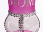 Pink Glass Goblet with Silver Mom - SKU:78026 - UPC:721773780264 - Party Expo
