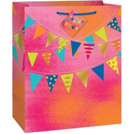Pink Ombre Gift Bag - SKU:62819 - UPC:011179628193 - Party Expo