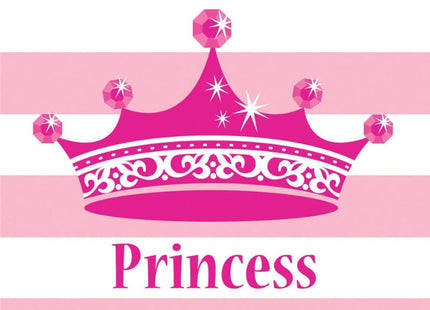 Pink Princess Royalty - Lunch Napkins (16ct) - SKU:665081- - UPC:039938122850 - Party Expo