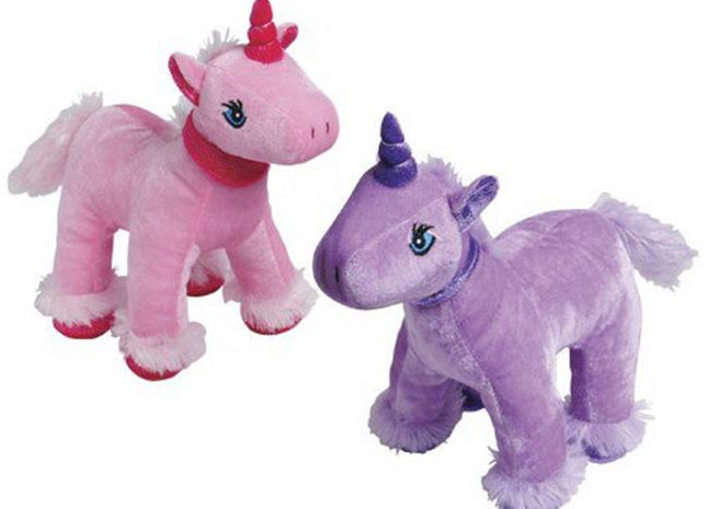 Pink & Purple Plush Unicorns (1 count) - SKU:SB644 - UPC:049392292044 - Party Expo