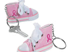 Pink Ribbon Sneaker Key Chain - SKU:3L13657933 - UPC:886102936047 - Party Expo