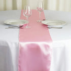 Pink Satin Table Runner 12