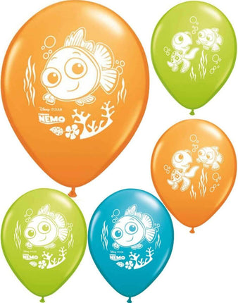 Pioneer - 12" Disney Finding Nemo Latex Balloons - Multicolor (6ct) - SKU:87447 - UPC:071444874472 - Party Expo