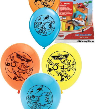 Pioneer - 12" Disney Planes Latex Balloons - Multicolors (6ct) - SKU:41908 - UPC:071444419086 - Party Expo