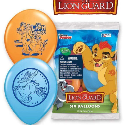 Pioneer - 12" Disney's Lion Guard Latex Balloons (6ct) - SKU:44892 - UPC:071444448925 - Party Expo