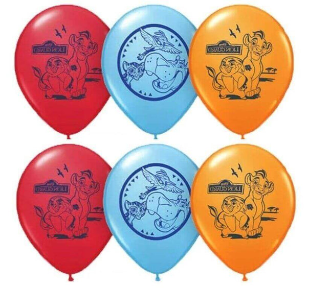 Pioneer - 12" Disney's Lion Guard Latex Balloons (6ct) - SKU:44892 - UPC:071444448925 - Party Expo