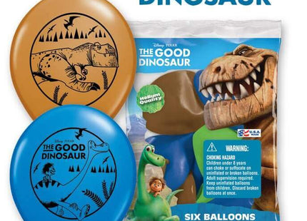 Pioneer - 12" Disney's The Good Dinosaur Latex Balloons (6ct) - SKU:23072 - UPC:071444230728 - Party Expo