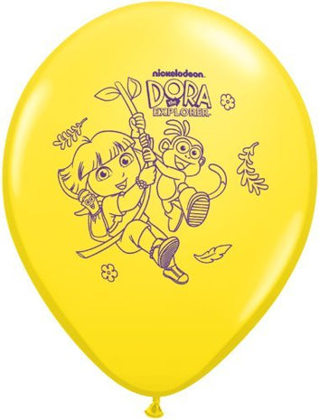 Pioneer - 12" Dora The Explorer Latex Balloons (6ct) - SKU:65565 - UPC:071444655651 - Party Expo