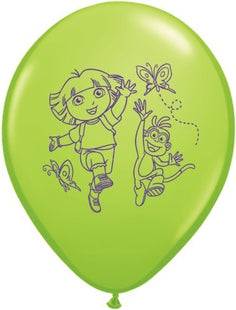 Pioneer - 12" Dora The Explorer Latex Balloons (6ct) - SKU:65565 - UPC:071444655651 - Party Expo