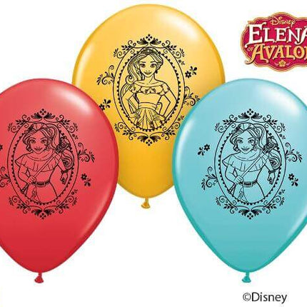 Pioneer - 12" Elena of Avalor Latex Balloons (6ct) - SKU:49461 - UPC:071444494618 - Party Expo