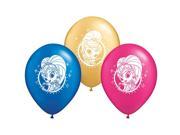 Pioneer - 12" Shimmer and Shine Latex Balloons - Multicolor (6ct) - SKU:47962 - UPC:071444479622 - Party Expo