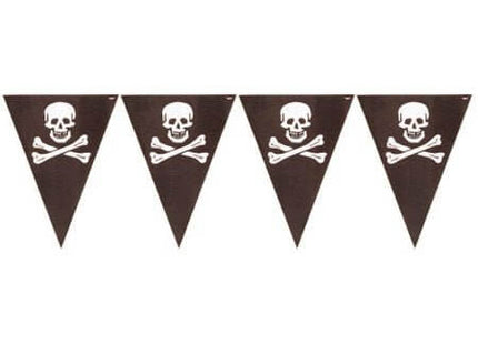 Pirates Map Plastic Flag Banner - SKU:295185 - UPC:073525083568 - Party Expo