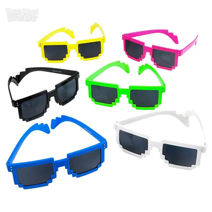 Pixelated Sunglasses (1 piece) - SKU:SG-ROBOT - UPC:097138779359 - Party Expo