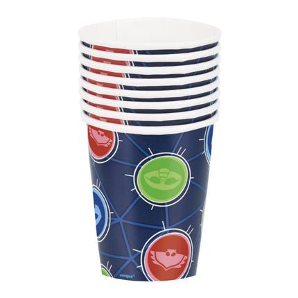 PJ Masks 9oz Cups (8 count) - SKU:78256 - UPC:011179782567 - Party Expo