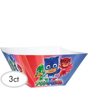 PJ Masks Paper Bowls (3ct) - SKU:431741 - UPC:013051721428 - Party Expo
