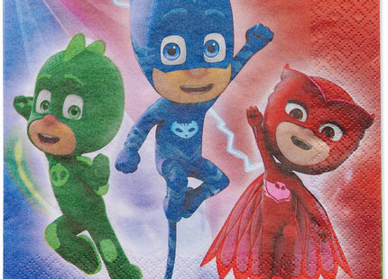 PJ Masks Party Paper Lunch Napkins (16ct) - SKU:511741* - UPC:013051711931 - Party Expo