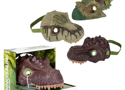 Plastic Dino Mask - SKU:AM-DNMAS - UPC:097138875464 - Party Expo