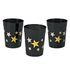 Plastic Gold Star Tumbler Glasses - SKU:5P-3/3249 - UPC:886102236079 - Party Expo