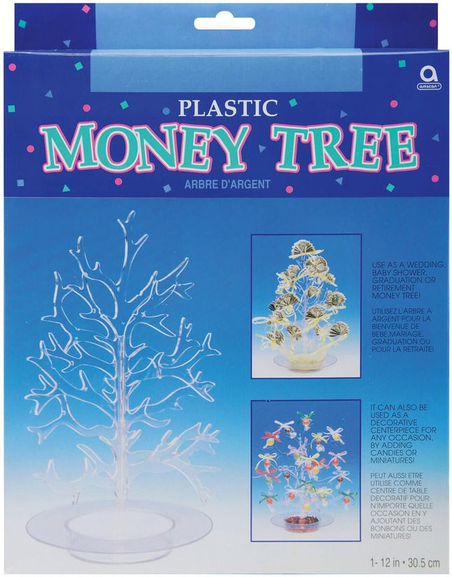 Plastic Money Tree Centerpiece - SKU:34095 - UPC:048419344681 - Party Expo