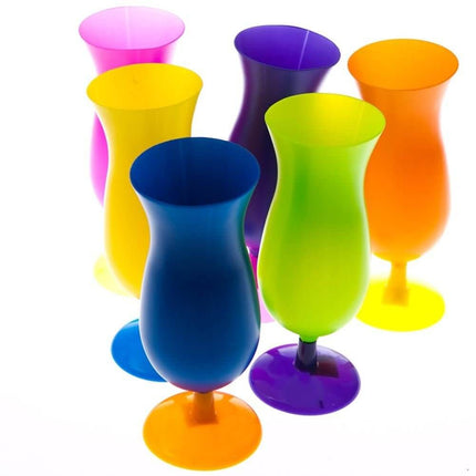 Plastic Neon Hurricane Glass (1 piece) - SKU:PS-HURNE - UPC:097138706515 - Party Expo