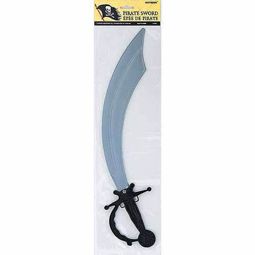 Plastic Pirate Sword - SKU:12726 - UPC:011179127269 - Party Expo