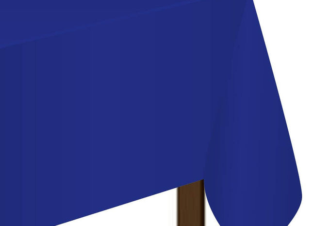 Plastic Tablecover - Bright Royal Blue (54x108) - SKU: - UPC:048419530534 - Party Expo