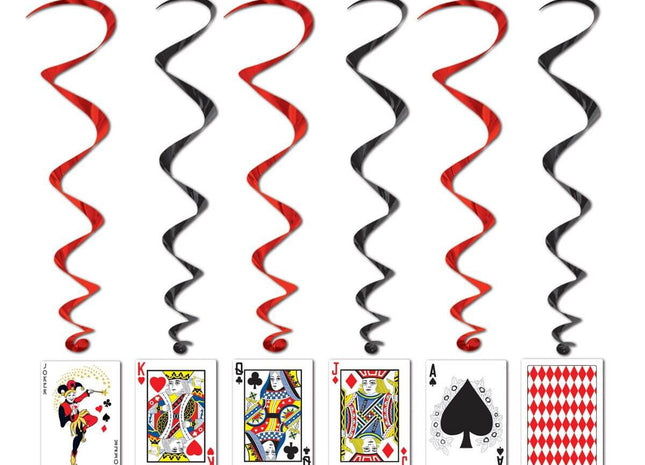 Playing Card Whirls - SKU:57829 - UPC:034689578291 - Party Expo