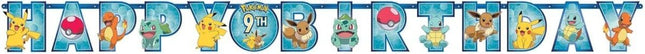 Pokémon - 10ft "Add An Age" Customizable Happy Birthday Letter Banner - SKU:122408 - UPC:192937078396 - Party Expo