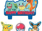 Pokemon Birthday Character Candle Set - 4 Pcs - SKU:172408 - UPC:192937078303 - Party Expo