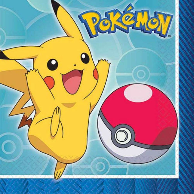 Pokemon Core Beverage Napkin - SKU:501859 - UPC:013051756987 - Party Expo