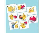 Pokémon Core Tattoos (8ct) - SKU:398755 - UPC:013051757182 - Party Expo
