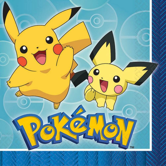 Pokémon Luncheon Napkins (16ct) - SKU:511859 - UPC:013051756994 - Party Expo