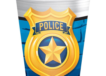Police Party 9oz Cup - SKU:329421 - UPC:039938474744 - Party Expo