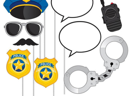 Police Party Photo Props - SKU:329397 - UPC:039938474843 - Party Expo