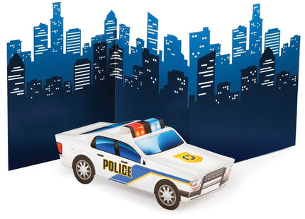 Police Party Standup 3D Centerpiece - SKU:329394 - UPC:039938474812 - Party Expo