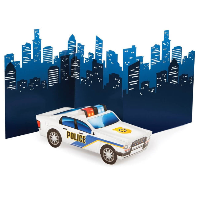 Police Party Standup 3D Centerpiece - SKU:329394 - UPC:039938474812 - Party Expo
