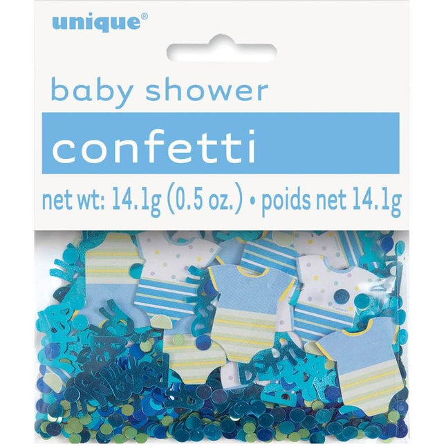 Baby Shower - Blue Polka Dot Confetti - SKU:61842 - UPC:011179618422 - Party Expo