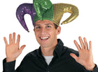 Polyester Mardi Gras Sequin Jester Hat - SKU:3L--31/196 - UPC:887600583504 - Party Expo