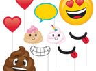 Poop Emoji Photo Booth Props - SKU:329373 - UPC:039938475741 - Party Expo