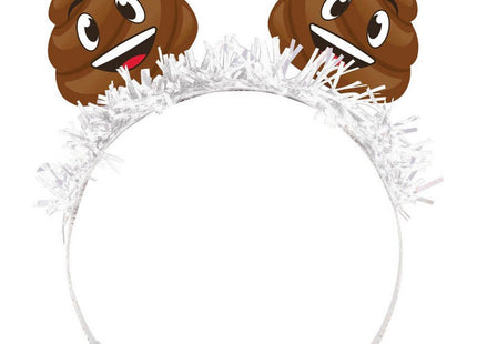 Poop Emoji Tiara - SKU:329372 - UPC:039938475734 - Party Expo