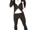 Premium Black/White Tuxedo Morphsuite Adult Costume - XLarge - SKU:78-0013XL - UPC:816804011025 - Party Expo