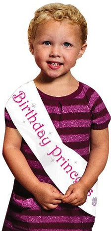 Princess Birthday Sash - SKU:094002 - UPC:073525675305 - Party Expo